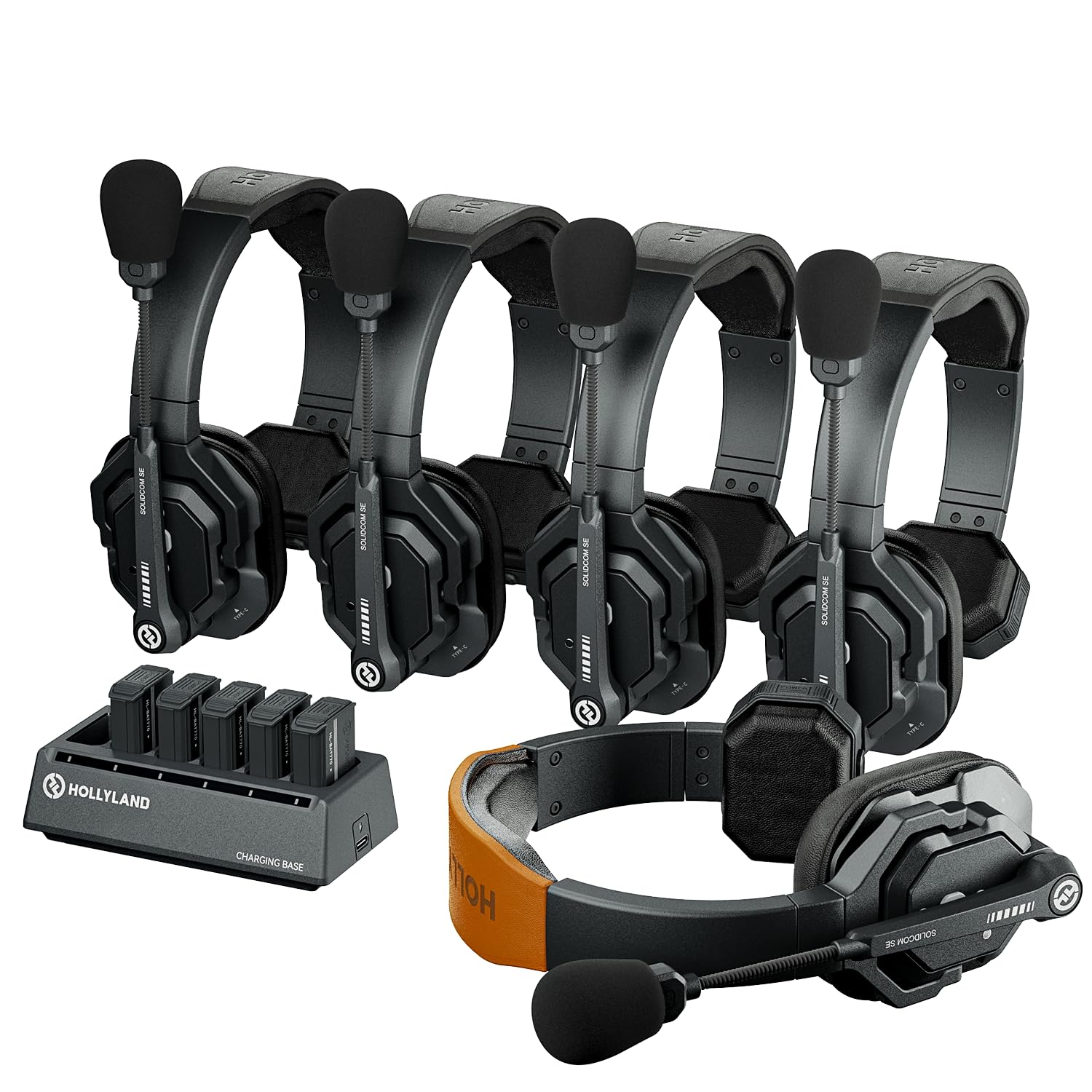 Hollyland Solidcom SE Global 5S 5-Person Full-Duplex(2.4 GHz)